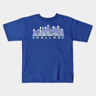 Dallas Basketball Team All Time Legends, Atlanta City Skyline Kids T-Shirt